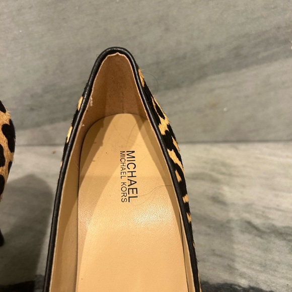 Michael Kors Black and Tan Leopard Heels - Picture 2 of 10